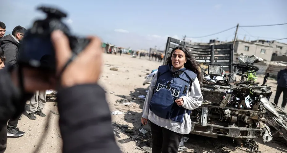 Journalist working from Gaza